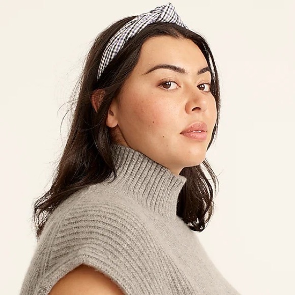 J. Crew Knot Headband In Lightweight Flannel - Picture 2 of 3